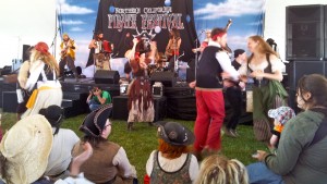 Pirate revelers dancing to The Dread Crew of Oddwood at the NorCal Pirate Fest, 06.22.13, Vallejo, Calif.